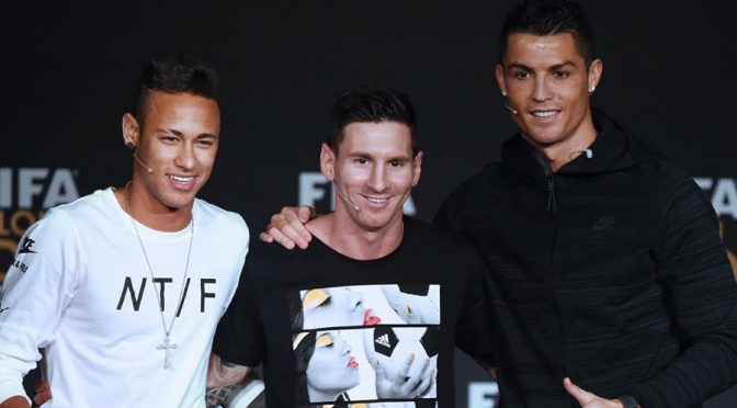 Neymar Jagokan Ronaldo Raih FIFA Ballon d'Or 2016